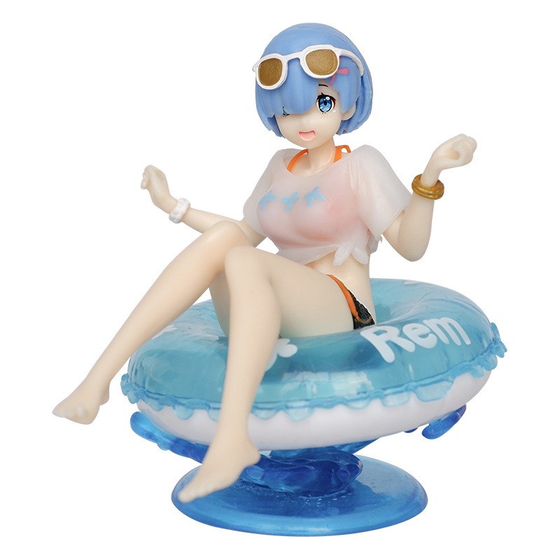 โมเดลตุ๊กตาฟิกเกอร์ PVC อนิเมะญี่ปุ่น Rem Yukinoshita รูปที่ 3