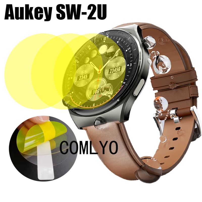 สําหรับ Aukey SW-2U ป้องกันหน้าจอ สมาร์ทวอทช์ ฝาครอบ บางพิเศษ HD TPU ฟิล์ม