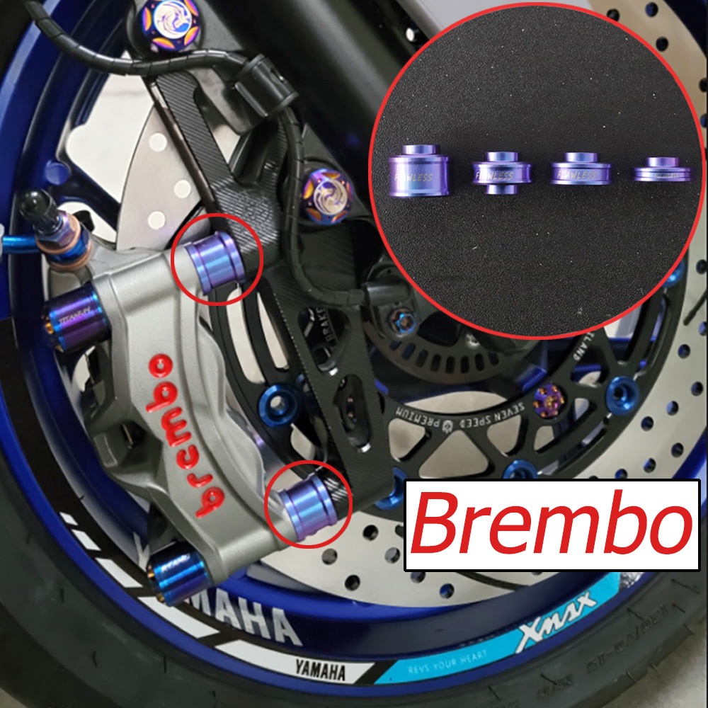 FLAWLESSTI Brembo แหวนรองคาลิปเปอร์เบรกเรเดียล M50 M50S GP4-RS GP4-RX M4 M4.34 M4.32 108 มม. 5 8 10 13 15 มม. สําหรับ Honda Forza 350 Yamaha Xmax 300 Yamaha R1