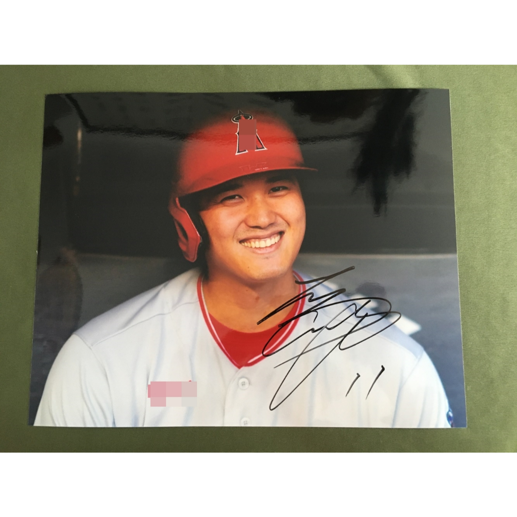 ลงนาม Ohtani Shohei ลายเซ็นภาพถ่าย 10 นิ้ว k-pop
