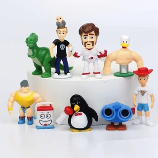 โมเดลฟิกเกอร์ Toy Story Woody Jessie Forky Lotso Bo Peep Rex Slinky Dog Hamm Aliens Ducky Q Version PVC ขนาด 3-5 ซม. ของเล่นสําหรับเด็ก 36 ชิ้น ต่อชุด