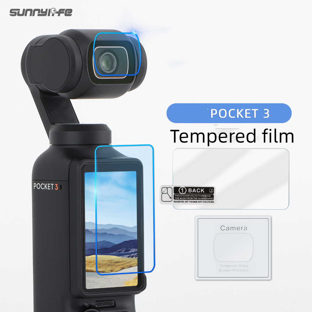 Sunnylife ฟิล์มกันรอยหน้าจอ ความคมชัดสูง กันระเบิด สําหรับ DJI OSMO POCKET 3