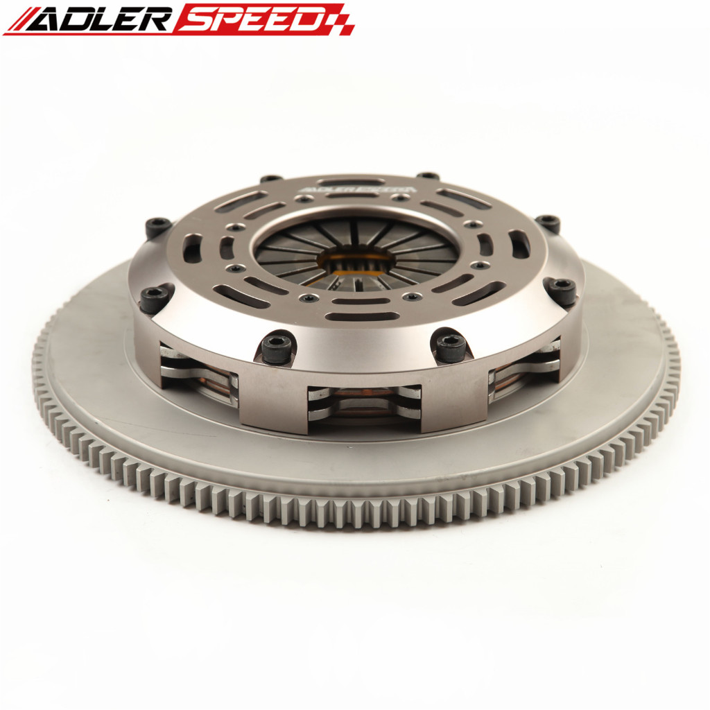 ADLERSPEED Racing Street Sprung คลัทช์ Twin Disc Kit สําหรับ 240SX 2.4L BASE LE SE KA24DE KA24E
