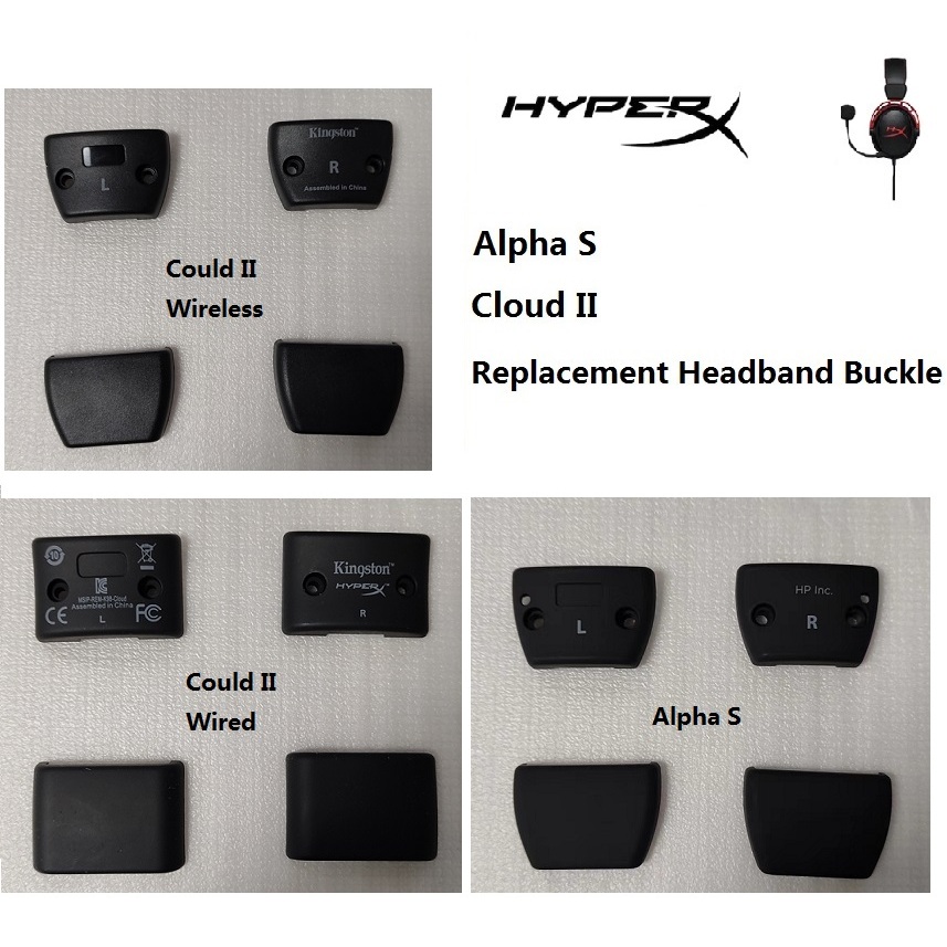 อะไหล่หัวเข็มขัดพลาสติก แบบเปลี่ยน สําหรับหูฟังเล่นเกมไร้สาย Kingstone HyperX Could Alpha/Alpha S/Cloud II