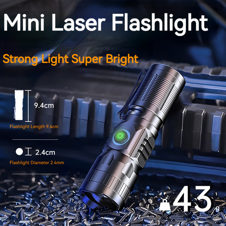 Smiling Shark SD5028 ไฟฉาย LED M77 8400LM สว่างมาก พร้อมคลิปหนีบปากกา 16340 ชาร์จ USB ซูมได้ กันน้ํา สําหรับตั้งแคมป์ เดินป่า บํารุงรักษาฉุกเฉิน