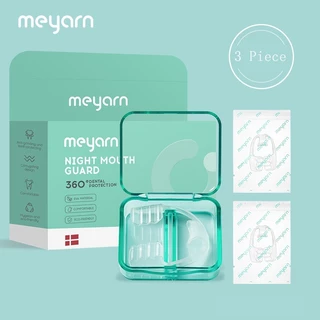 MEYARN 3 ชิ้น ยางครอบฟันลดอาการนอนกัดฟันขณะนอนหลับ