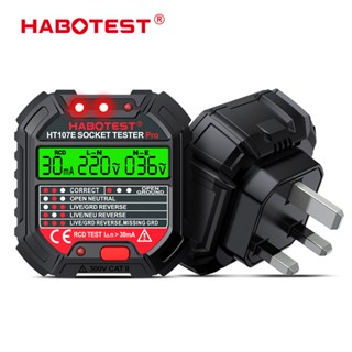 Habotest HT106 HT107 เครื่องทดสอบแรงดันไฟฟ้าดิจิทัล ปลั๊ก US…