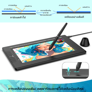 VEIKK VK1200v2 เมาส์ปากกาพร้อมจอวาด 11.6 นิ้ว การแสดงกราฟิก หน้าจอเคลือบแบบเต็ม ความไวต่อแรงกด 8192 ระดับ 290 PPS