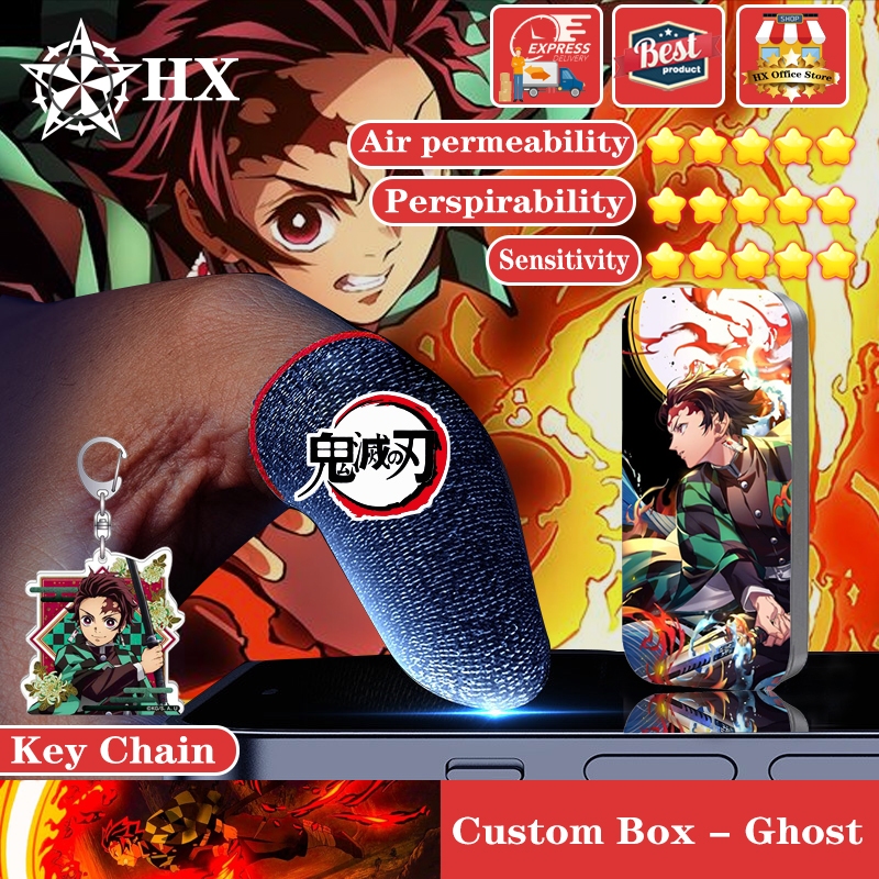 Hx Ghost Destroying Blade ปลอกสวมนิ้วมือ แบบบางพิเศษ และทนทาน สําหรับเล่นเกมมือถือ