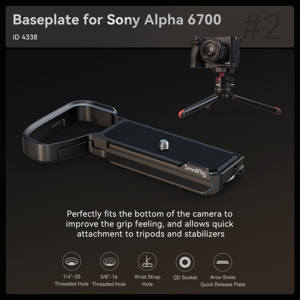 Smallrig ชุดกรง สําหรับ Sony Alpha 6700 #4336 #4337 #4338
