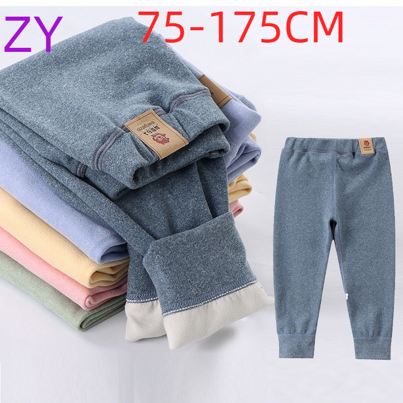 [ZY]75-175 ซม. กางเกงขายาวลําลอง ผ้ากํามะหยี่ ขนแกะ แบบหนา ให้ความอบอุ่น สไตล์เยอรมัน แฟชั่นฤดูใบไม้ร่วง และฤดูหนาว สําหรับเด็ก