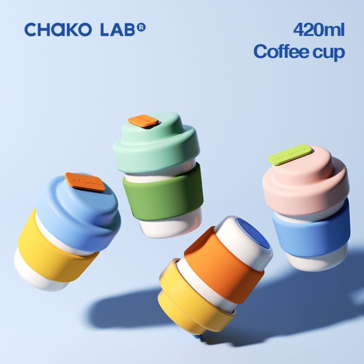 Chakolab ถ ้ วยกาแฟ 316 สแตนเลสเซรามิคเคลือบกระติกน ้ ําร ้ อนถ ้ วย 300/420ml เครื ่ องดื ่ มน ้ ําแข ็ งฤดูร ้ อนทําความสะอาดง ่ ายถ ้ วยน ้ ําแบบพกพาถ ้ วยสํานักงาน