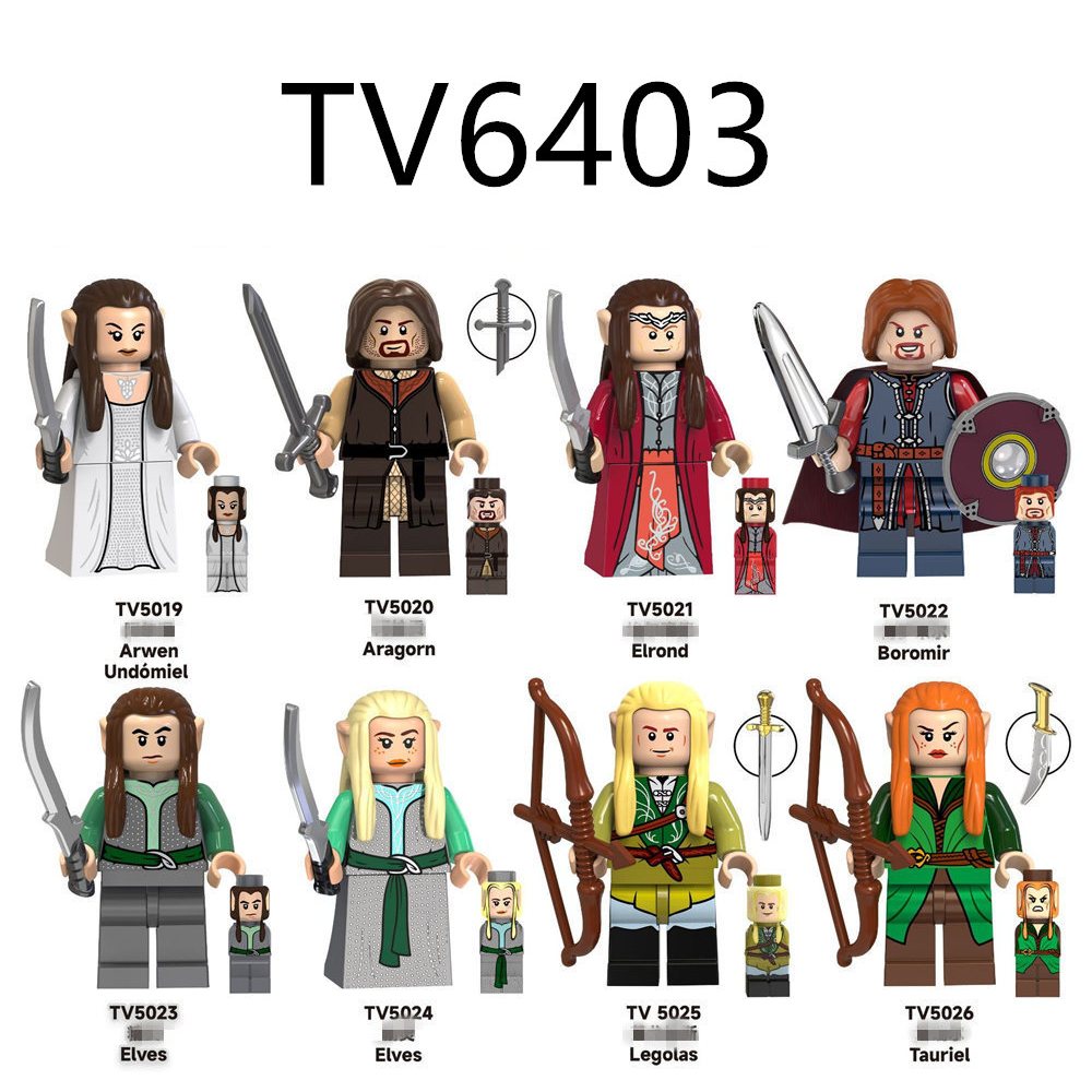 ของเล่นบล็อกตัวต่อ รูป Lord of Ring Elves TV6403 ขนาดเล็ก