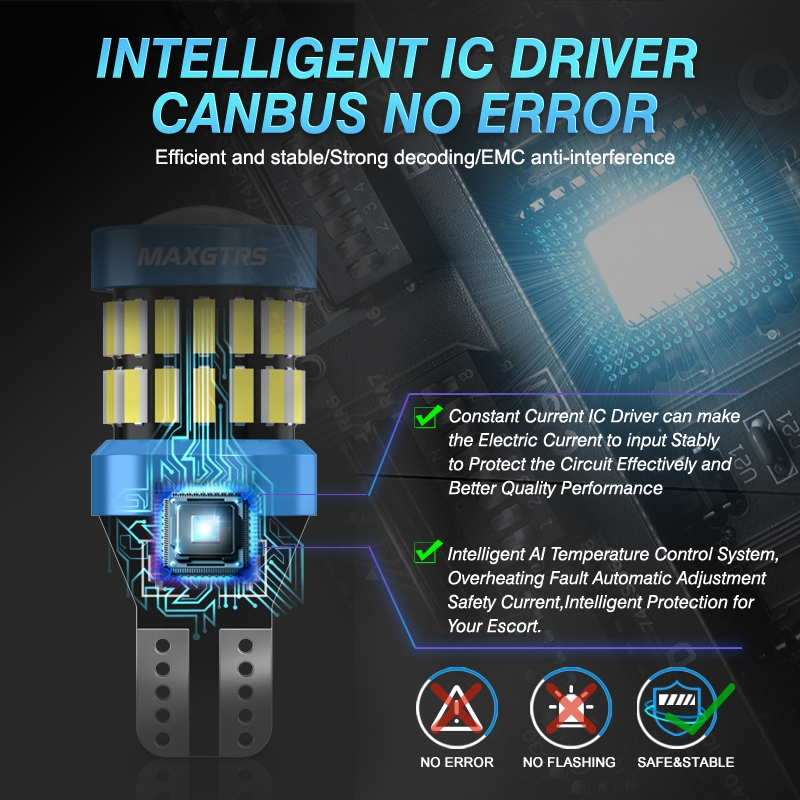 Maxgtrs 2X T15 W16W 921 912 Led 4014+3030 6000K ไฟเลี้ยวไฟ Led สีขาวสีแดงสีเหลืองสําหรับติดรถยนต์ - รูปที่ 3