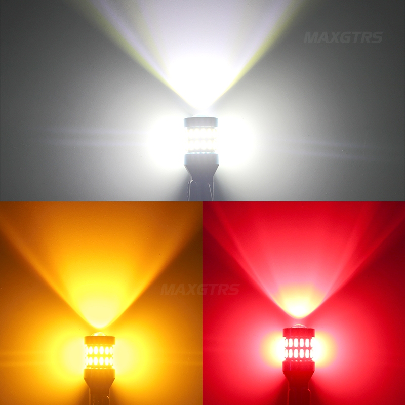 Maxgtrs 2X T15 W16W 921 912 Led 4014+3030 6000K ไฟเลี้ยวไฟ Led สีขาวสีแดงสีเหลืองสําหรับติดรถยนต์ - รูปที่ 6