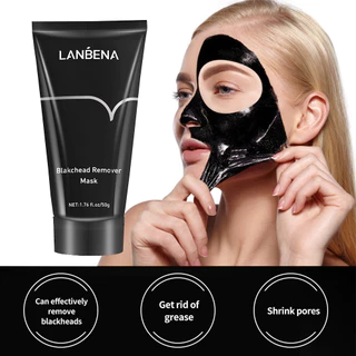 LANBENA Blackhead Remover Mask 50g แผ่นมาส์กกำจัดสิวเสี้ยน ลดสิวเสี้ยน ทำความสะอาดรูขุมขน มาส์กหน้า