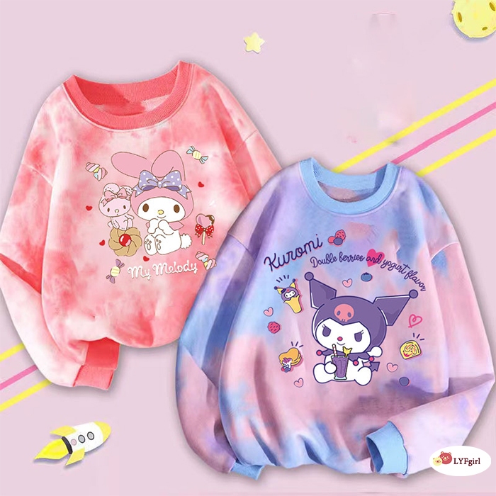 เสื้อยืดแขนยาวเด็กสำหรับเด็กชายและเด็กหญิง เสื้อลายการ์ตูนสุดน่ารัก