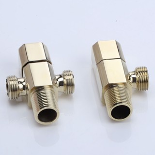 วาล์วก๊อกน้ําทองเหลือง สีโรสโกลด์ สําหรับห้องน้ํา