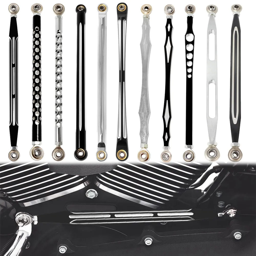ใหม่รถจักรยานยนต์เกียร์ Shift Linkage Lever CNC 330mm อลูมิเนียมตาม Harley Touring Softail Road King Electra Glide Fat Boy