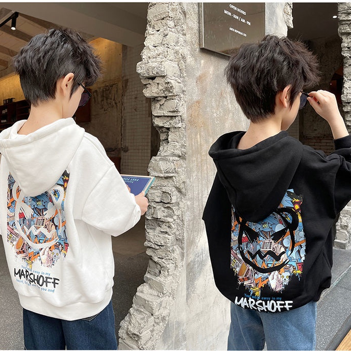【พร้อมส่ง】เสื้อแจ็กเก็ตกันหนาว ผ้าฟลีซ แบบหนา มีฮู้ด สไตล์เกาหลี สําหรับเด็กผู้ชาย อายุ 1-14 ปี เสื้อกันหนาวเด็กผู้ชาย