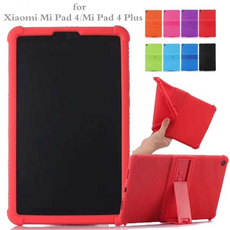 Xiaomi Mi Pad 4 MiPad4 Plus 8.0" 10.1" Tablet Case Super Shockproof Soft Silicone Protective Case Stand Cover