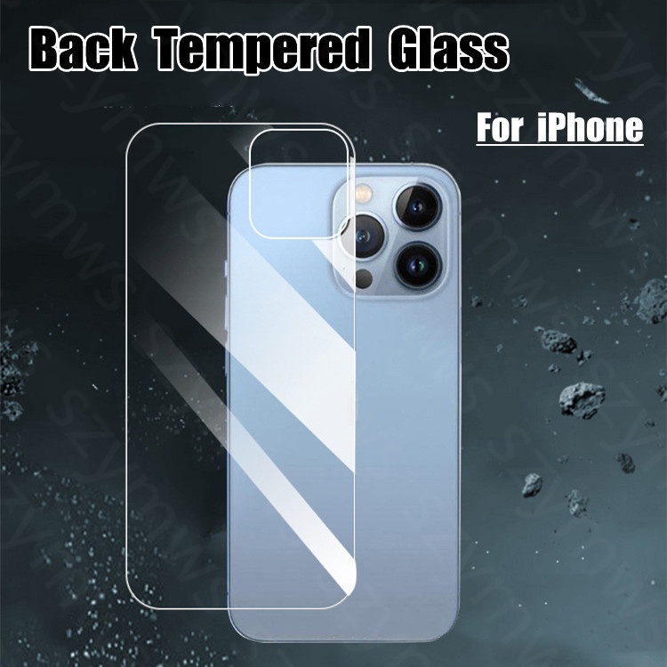 Back Glass Screen Protector ฟิล์มสําหรับ iPhone 17 16 15 14 13 12 Pro Max 17 Air 16 15 14 Plus 13 12 Mini Clear Termpered ฟิล์มแก้ว