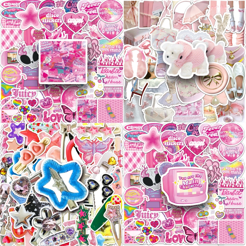 50 ชิ้น Ins สไตล์ Vintage สติกเกอร์สีม่วงกันน้ํา DIY สําหรับแล็ปท็อป/โทรศัพท์/หมวกกันน็อก/รถ/กีตาร์ Creative Decal