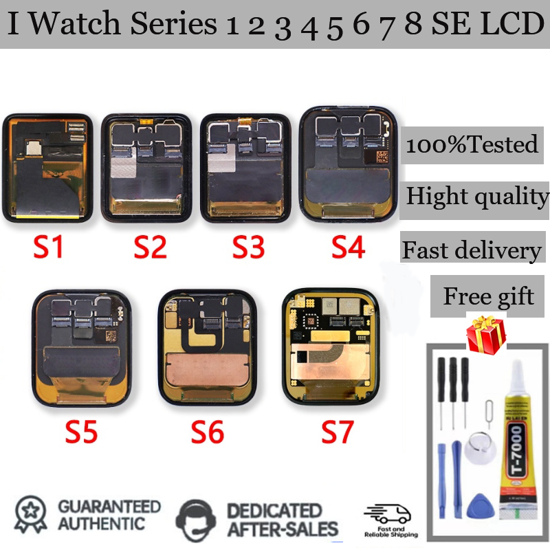 ชุดประกอบหน้าจอสัมผัส LCD สําหรับ iWatch Watch Series 1 2 3