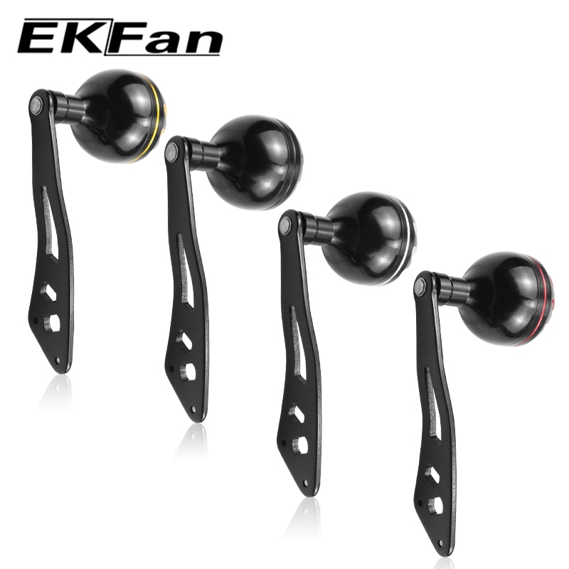 EKfan 90 มม.อลูมิเนียม double Hole ลูกบิดเดี่ยว Baitcasting/Trolling ตกปลา Reel สําหรับ daiwa shimano abu 8*5/7*4 มม.Hole Lure Reel Handle DIY อุปกรณ์เสริม ราคา ถูกที่สุด ดีลบีเคเค แกลเลอรีภาพที่ 7