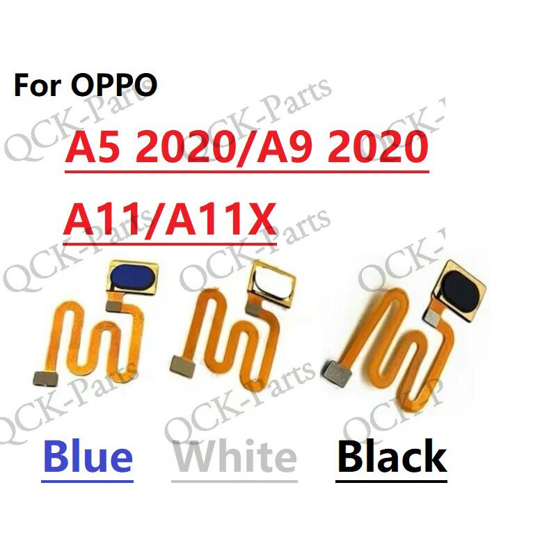 สําหรับOPPO A5 2020/A9 2020 สแกนลายนิ้วมือปุ่มบ้านนิ้วมือพิมพ์เมนูกลับKey Sensor FlexสําหรับOPPO A11/A11Xอะไหล่