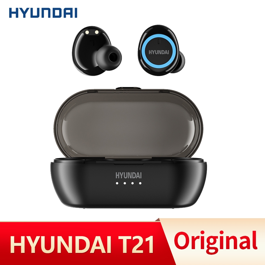 [ราคาพิเศษ] Hyundai HY-T21 หูฟังบลูทูธไร้สาย 5.3 HD Calls เสียงเพราะ แบตอึด