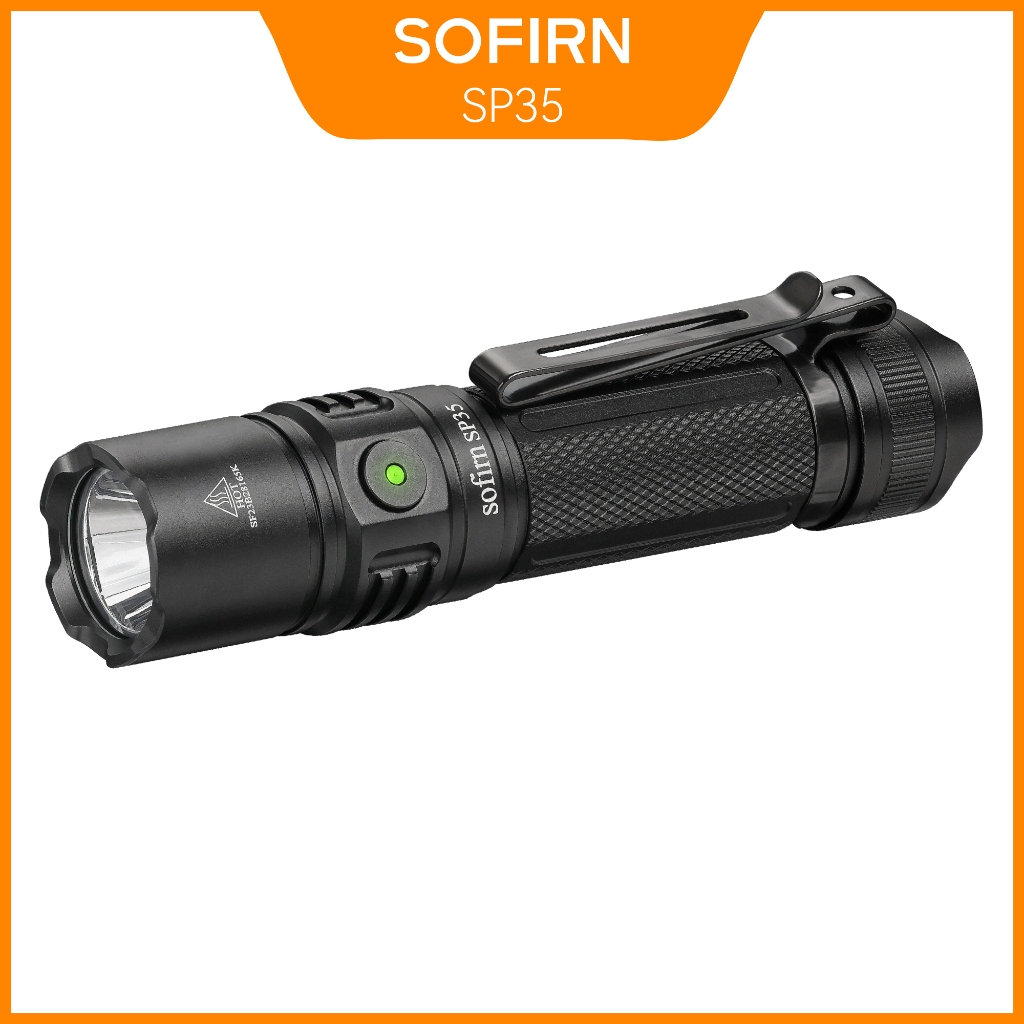 Sofirn ไฟฉาย LED SP35 21700 2000 ลูเมน สว่างมาก กันน้ํา ชาร์จไฟได้ สําหรับเดินป่า ฉุกเฉิน