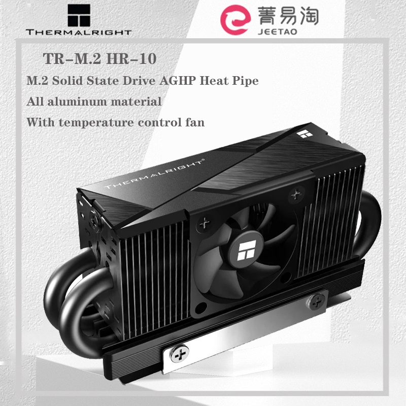 Thermalright HR-10 2280 Pro Black M.2 โซลิดสเตทไดรฟ์ AGHP ฮีทซิงค์หม้อน้ํา M.2 SSD ปะเก็นระบายความร้อน พร้อมแผ่นความร้อน