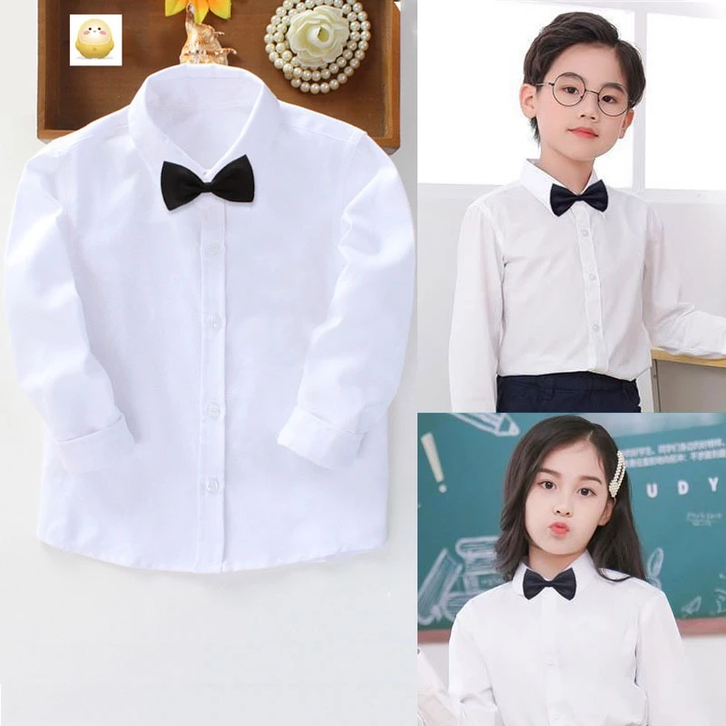 [แถมโบว์หูกระต่าย ฟรี!]เสื้อเชิ๊ตเด็ก เสื้อเด็ก เชิ๊ตเด็กใน