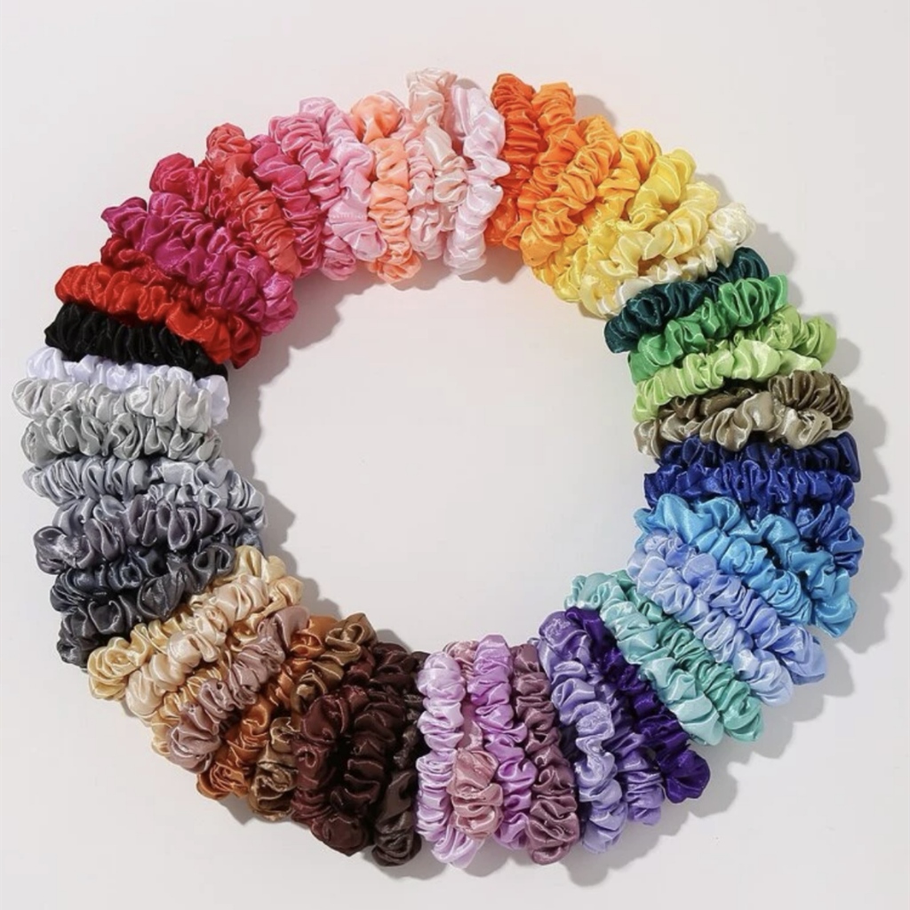 20pcs Non-Repeating รูปแบบผู้หญิงยืดหยุ่นผม Scrunchies สําหรับผู้หญิงผูกผมยางรัดผมเชือกอุปกรณ์เสริม