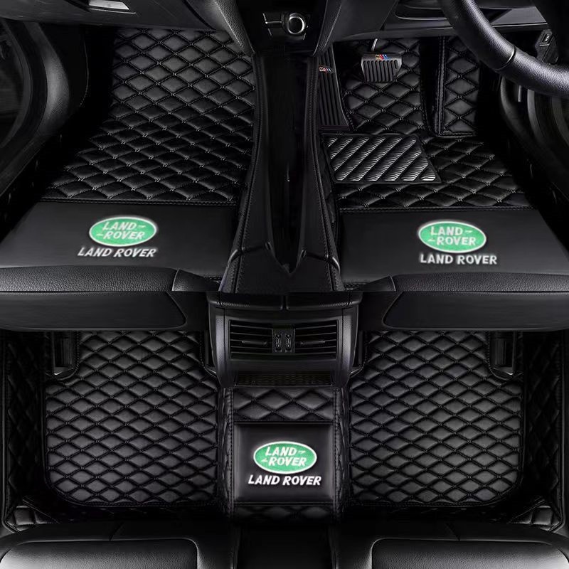 พรมหนัง กันน้ํา ทําความสะอาดง่าย สําหรับพวงมาลัยรถยนต์ Land Rover Evoque Freelander Freeman Range Rover Sport velar