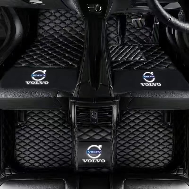 Custom VOLVO (E)C40 ,XC40, EX40,XC60,XC60 NE,XC70,XC90,V60,EX30 พรมปูพื้นรถยนต์พรมรถยนต์หนังกันน้ํา