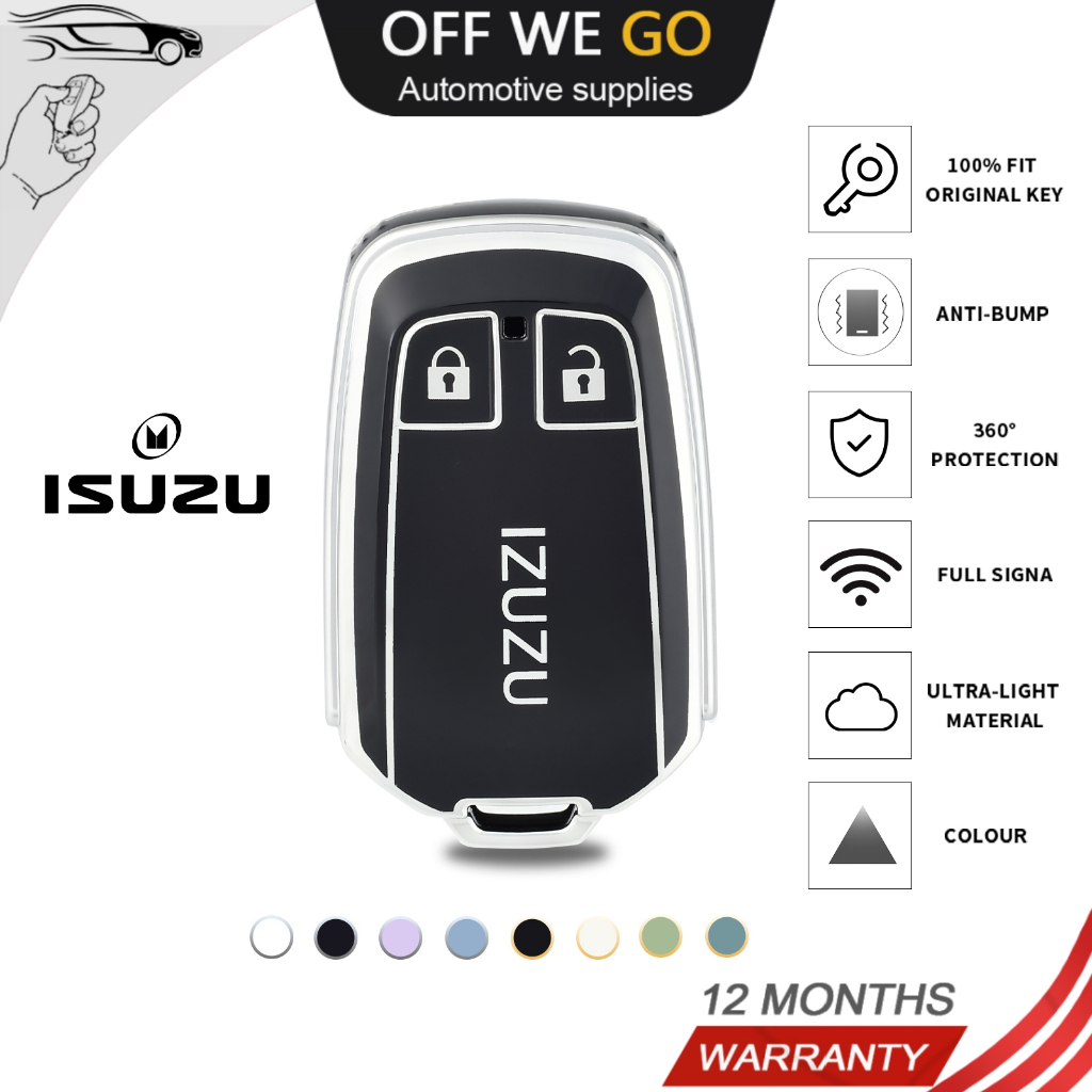 เคสกุญแจรีโมทรถยนต์ แบบซิลิโคน สําหรับ ISUZU DMAX D-MAX MUX MU-X