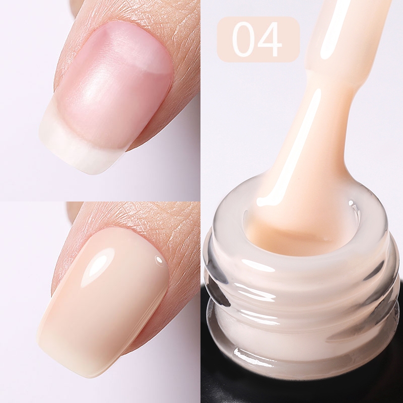 เจลทาหน้า Varnis กึ่งถาวร มิลค์กี้ สีนู้ด ชมพู 15 มล.