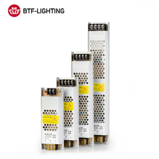 BTF-LIGHTING DC12V/24V อะแดปเตอร์พาวเวอร์ซัพพลาย ไฟ LED บางพ…