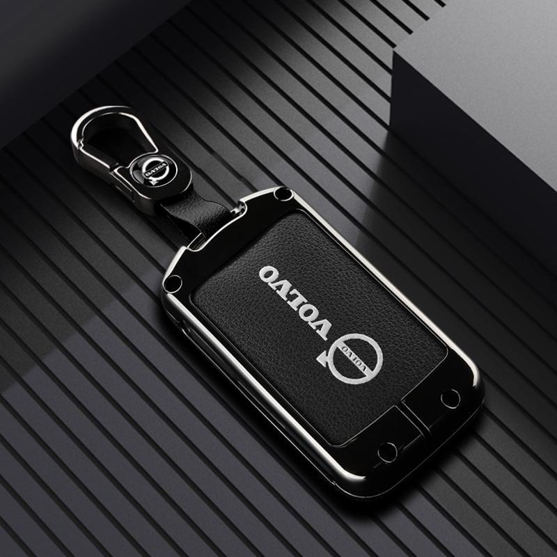 เคสกุญแจรถยนต์หนัง+อลูมิเนียม Volvo XC90 XC60 XC40 C40 V60 S90 S60 Recharge เคสกุญแจรีโมทรถยนต์วอลโว่ ของแต่งรถยนต์ พวงกุญแจ ราคา ถูกที่สุด ดีลบีเคเค แกลเลอรีภาพที่ 6
