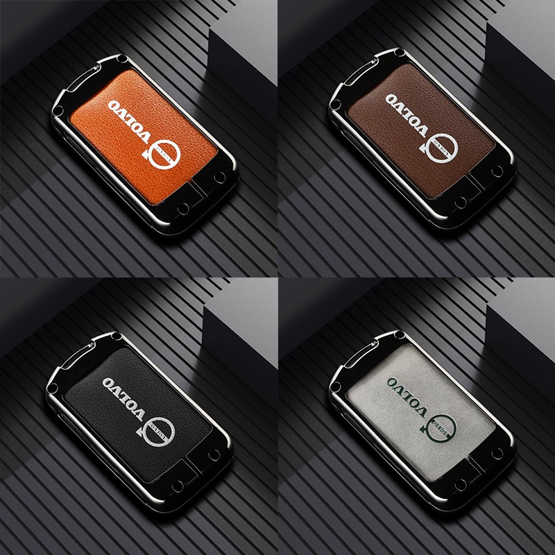 เคสกุญแจรถยนต์หนัง+อลูมิเนียม Volvo XC90 XC60 XC40 C40 V60 S90 S60 Recharge เคสกุญแจรีโมทรถยนต์วอลโว่ ของแต่งรถยนต์ พวงกุญแจ ราคา ถูกที่สุด ดีลบีเคเค แกลเลอรีภาพที่ 5