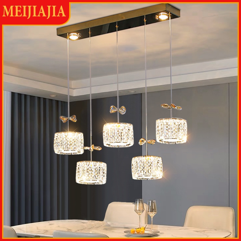 ร้านอาหารนอร์ดิกคริสตัลตกแต่งโคมระย้าทองห้องนั่งเล่นโคมไฟในร่มโคมไฟห้องนอน 22