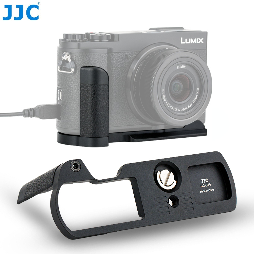 JJC HG-GX9 ด้ามจับอลูมิเนียมแทนที่ DMW-HGR2 สำหรับกล้อง Panasonic Lumix GX9 GX85 GX80 GX7 Mark III G