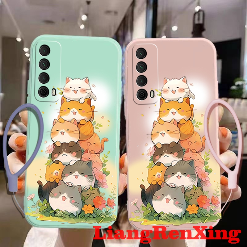 เคสโทรศัพท์มือถือ ซิลิโคนนิ่ม กันกระแทก สําหรับ huawei y7a 2021 YTDMM01