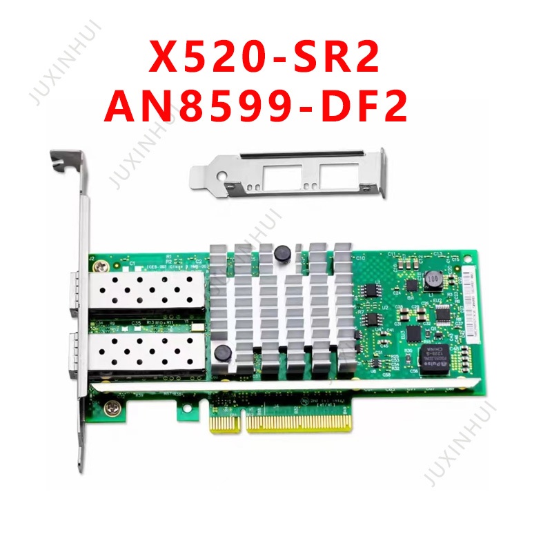 Intel X520-SR2 AN8599-DF2 10Gb X520 SR2 การ์ด Intel 82599ES PCIe 2.0 x8 Dual Port SFP+ 10/1GbE อะแดป