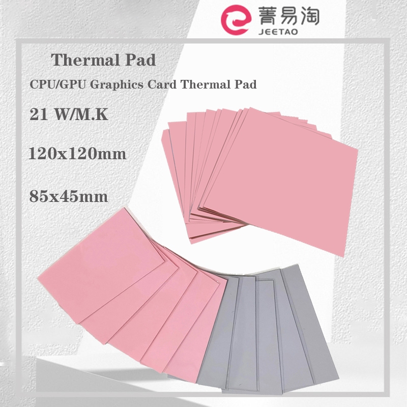 Oem 21W/MK แผ่นความร้อนฮีทซิงค์ Cooling Conductive ซิลิโคน pad คุณภาพสูงของแท้แผ่นความร้อน Heat Sink Cooling pad nvme m.2