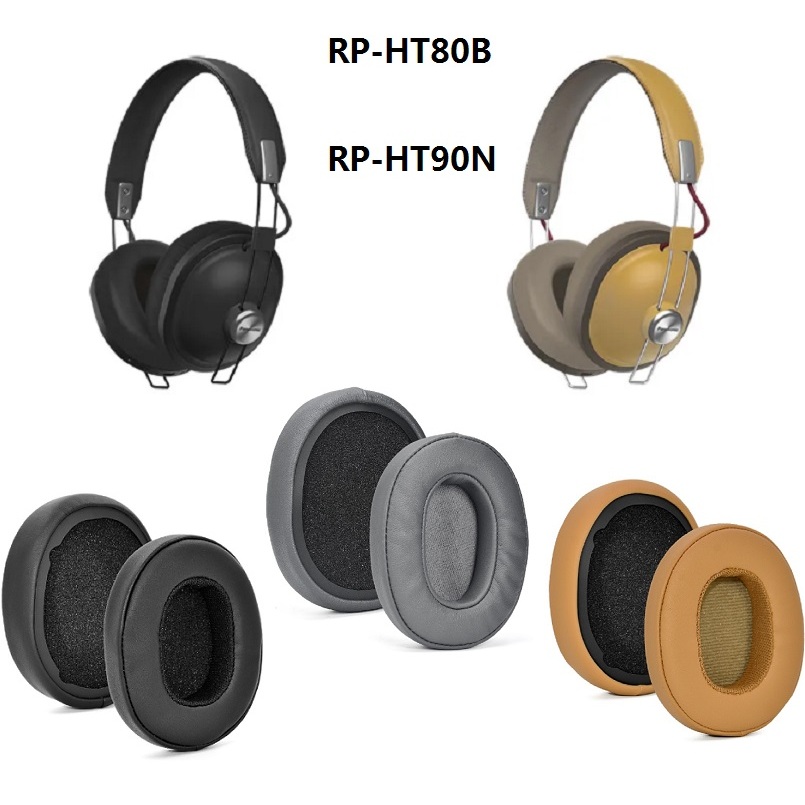 แผ่นครอบหูฟัง แบบเปลี่ยน คุณภาพสูง สําหรับ Panasonic RP-HTX80B,RP-HTX90N
