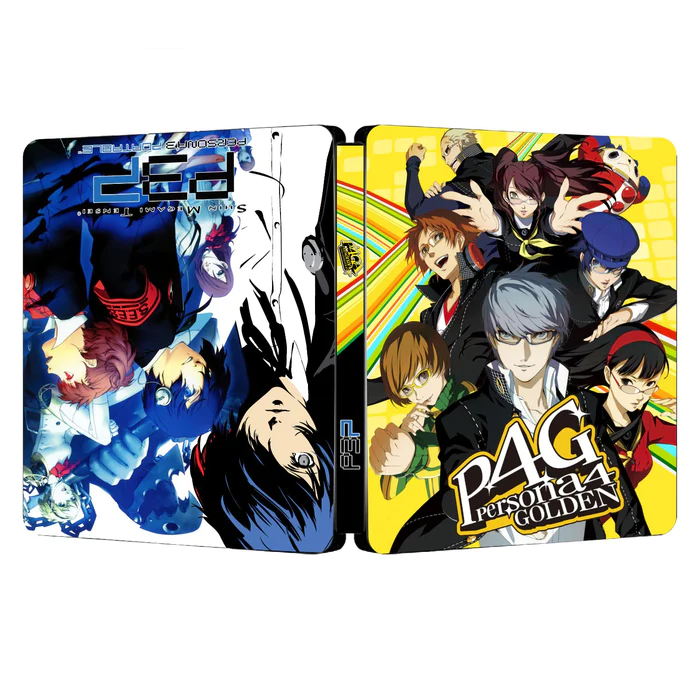 (เคสเหล็กเท่านั้น ไม่มีแผ่นเกม)Persona 3 Portable &amp; Persona 4 Golden | For PS4/PS5 Steelbook | ONi Fantasy Box