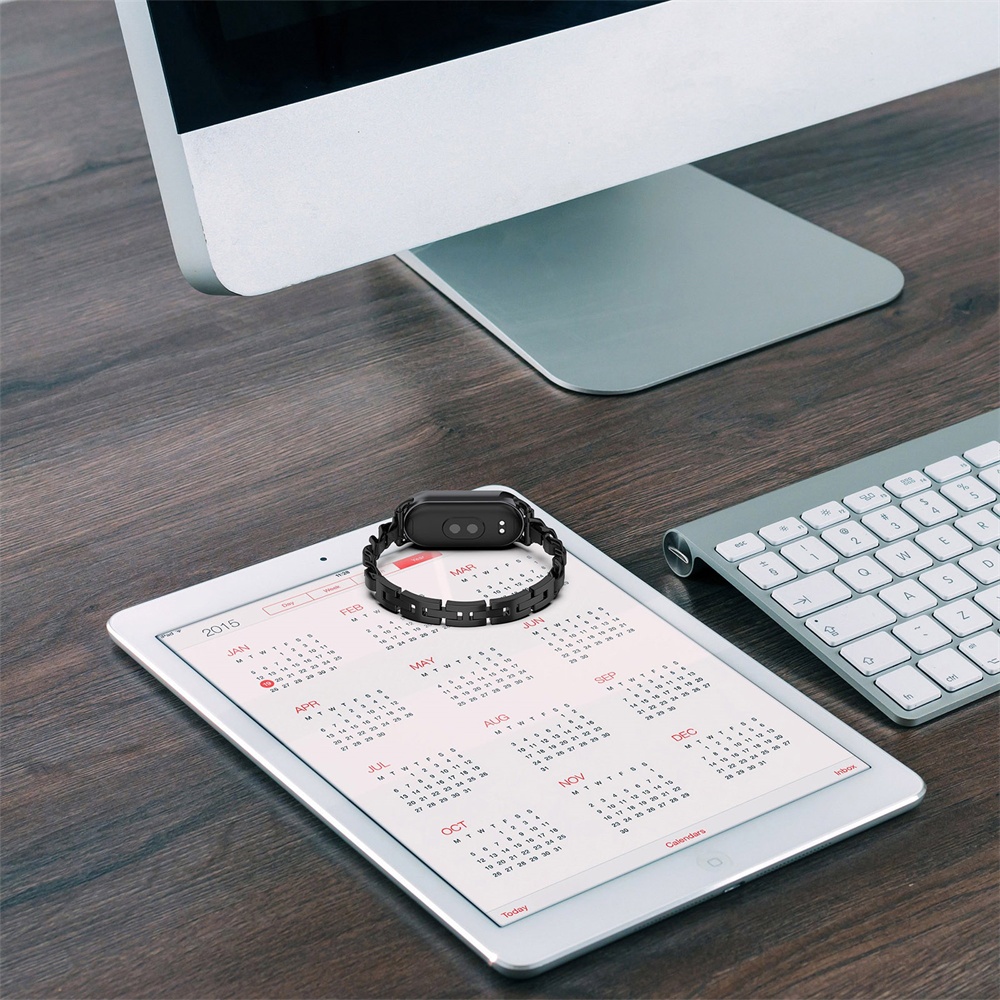 สร้อยข้อมือเปลี่ยนหนังสายสแตนเลสสําหรับ Xiaomi Smart Band 10 9 8 / Band 10 Ceramic Edition - รูปที่ 6